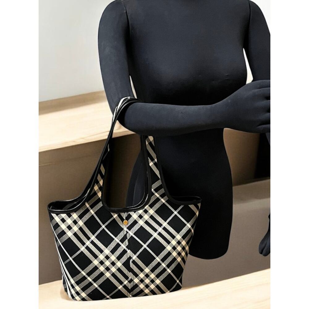 Burberry Small Check Tote Bag - Picture 11 of 16